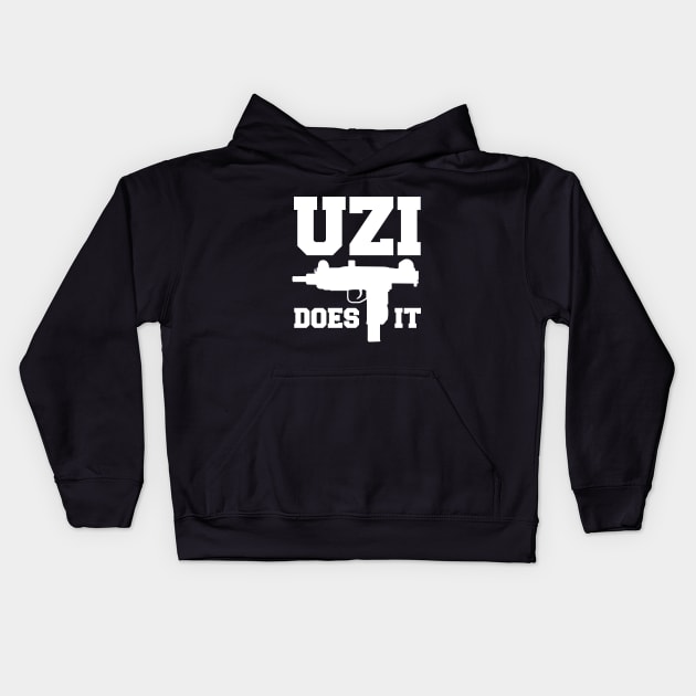 Uzi Does It Kids Hoodie by dumbshirts